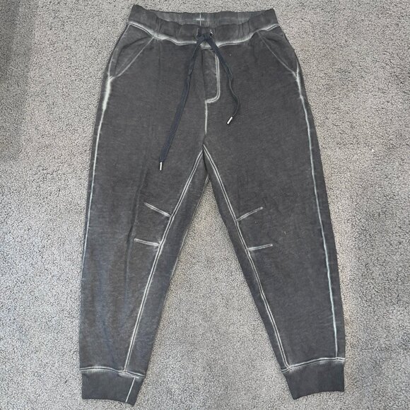 VERONICA BEARD PRESLEE SWEATPANT JOGGER 100% PIMA COTTON in CHARCOAL - EUC -  L - Picture 2 of 13